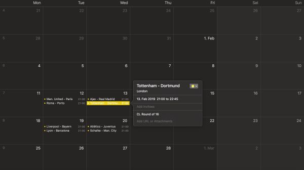 Termintabelle importieren in Apple- oder Google-Kalender